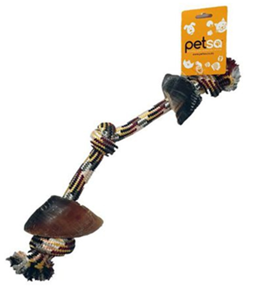 Petsa Tugging Rope With Two Hooves 48Cm