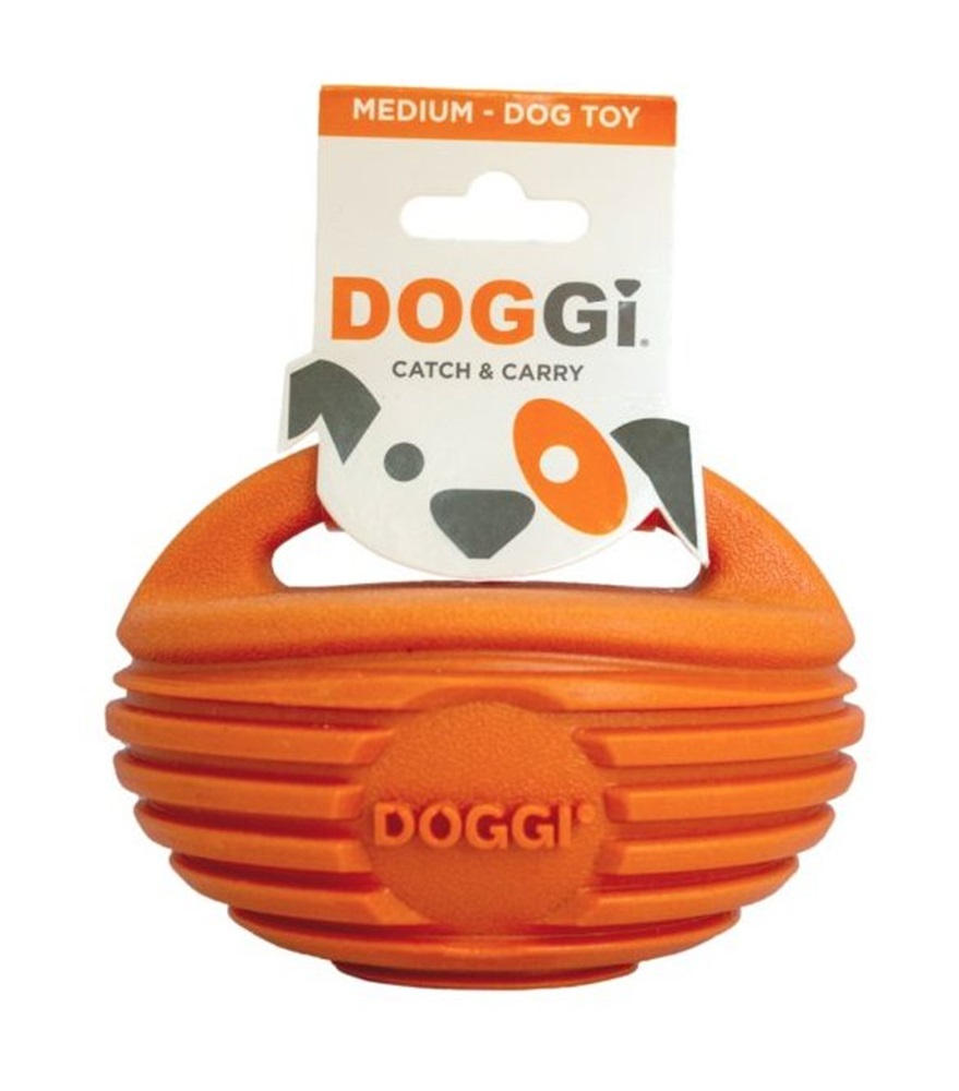 Doggi Rubber Rugby Ball Orange Medium