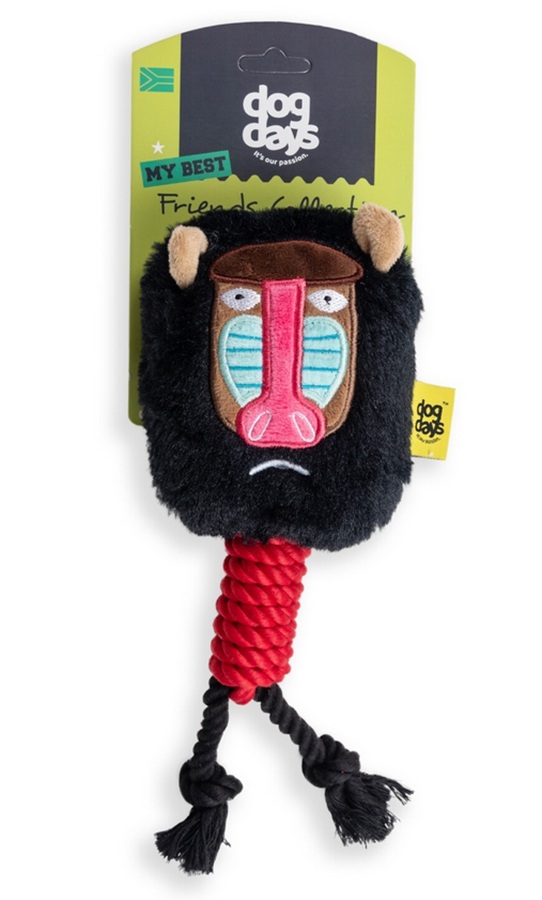 Dog Days Baboon With Rope Legs Plush Toy 30Cm