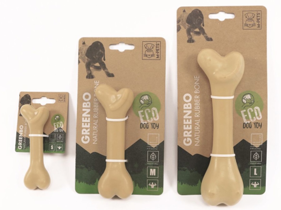 Greenbo Rubber Bone Chewing Toy 11.5X3.5X2.5Cm