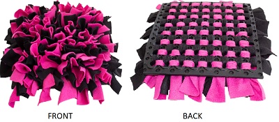 Snufflemat Black & Pink Small 30X30Cm
