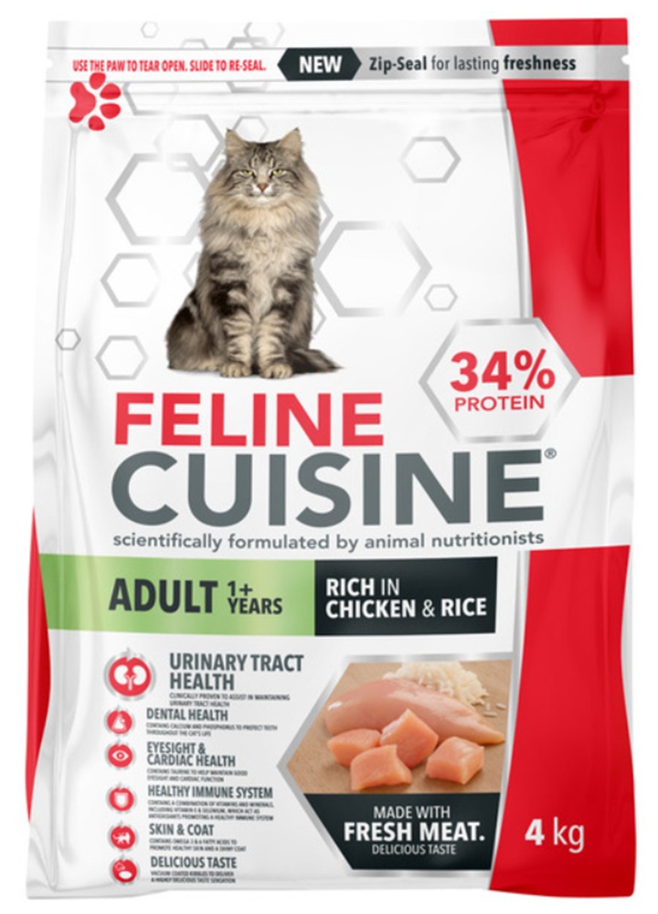 Feline Cuisine Adult Chicken & Rice 4Kg