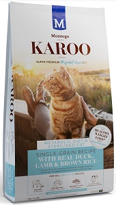 Montego Karoo Adult Metabolic & Sterilised Diet Real Duck, Lamb & Brown Rice 4G