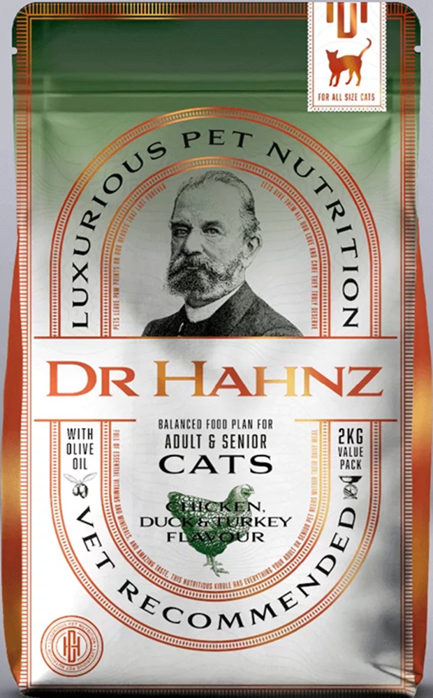 Dr Hahnz Kitten & Adult Chicken, Duck & Turkey 2Kg