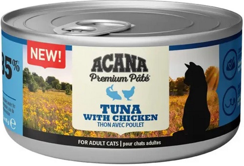 Acana Premium Pate Tuna & Chicken In Bone Broth 85G