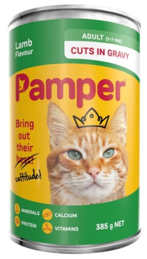 Pamper Adult Lamb In Gravy 385G