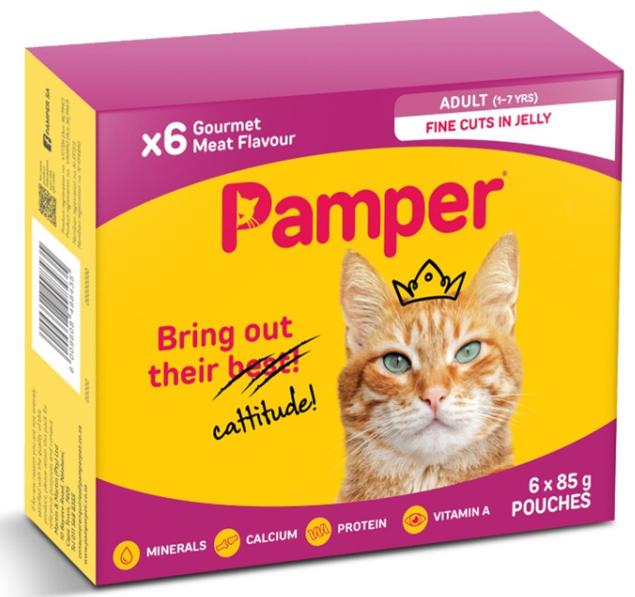 Pamper Adult Gourmet Meat In Jelly 6X85G