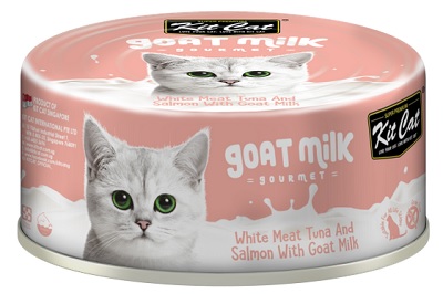 Kit Cat Goat Milk White Meat Tuna Flakes & Salmon 70G