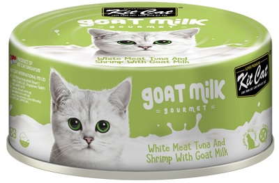 Kit Cat Goat Milk White Meat Tuna Flakes & Shrimp 70G