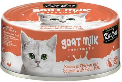 Kit Cat Goat Milk Boneless Chicken & Salmon 70G