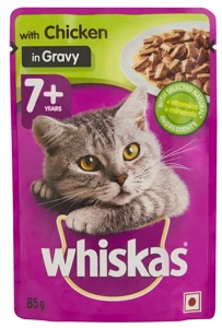 Whiskas Senior Chicken In Gravy 12X85G