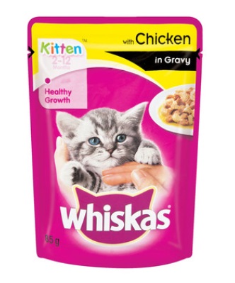 Whiskas Kitten Chicken In Gravy 85G