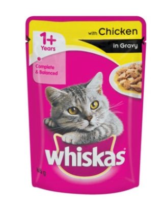 Whiskas Adult Chicken In Gravy 85G