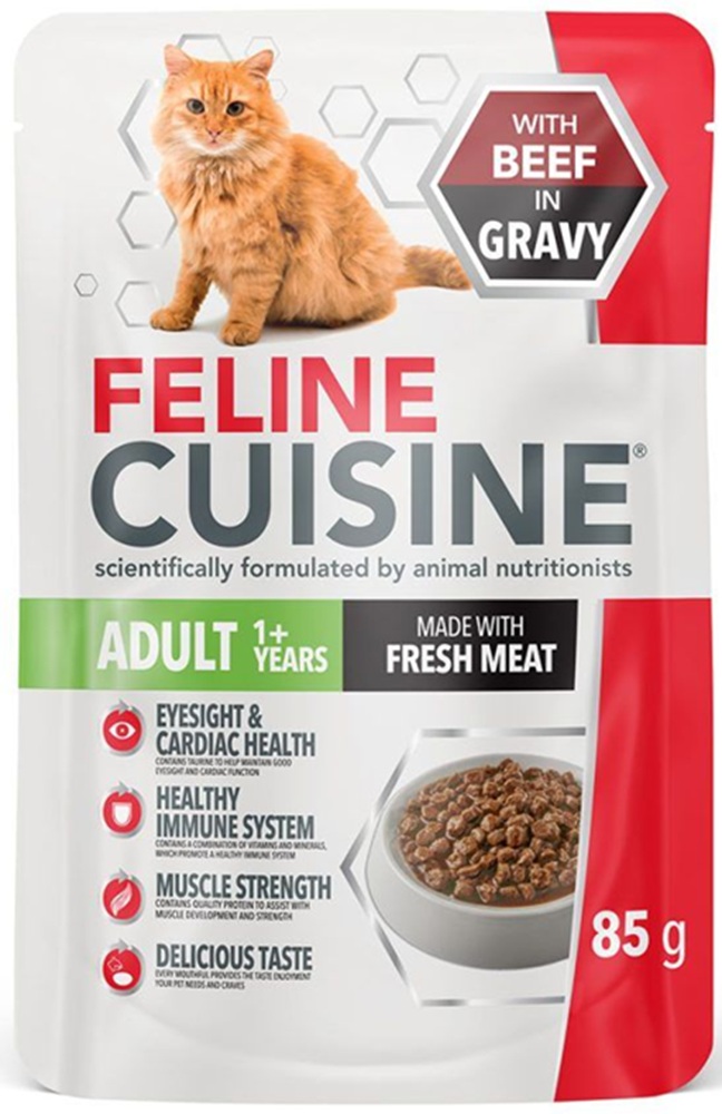 Feline Cuisine Beef In Jelly 85G