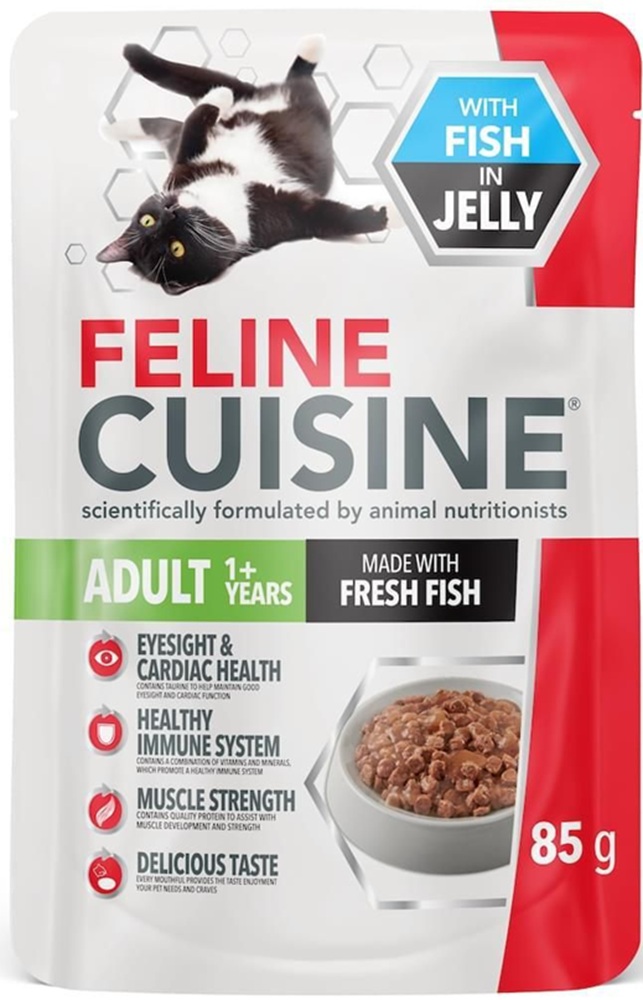 Feline Cuisine Fish In Jelly 85G
