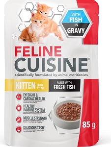 Feline Cuisine Kitten Fish In Gravy 12X85G