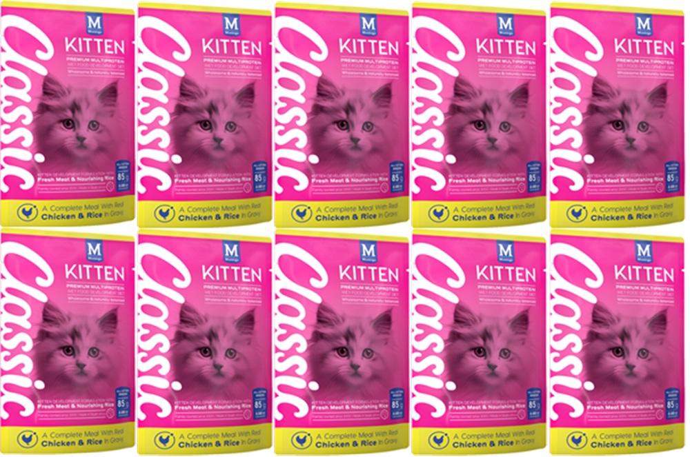 Classic Signature Multipack Kitten Tender Chicken & Rice 10X85G