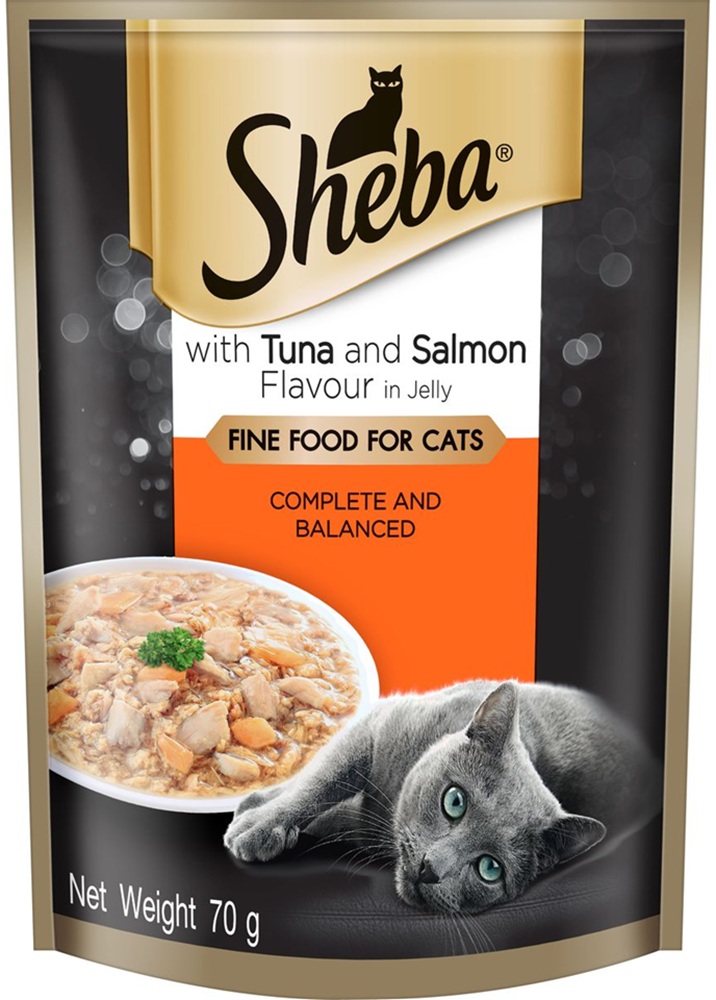 Sheba Tuna & Salmon In Jelly 70G