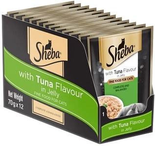 Sheba With Tuna Flavour In Jelly 24X70G