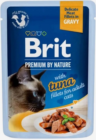 Brit Adult Delicate Fillets In Gravy With Tuna 85G