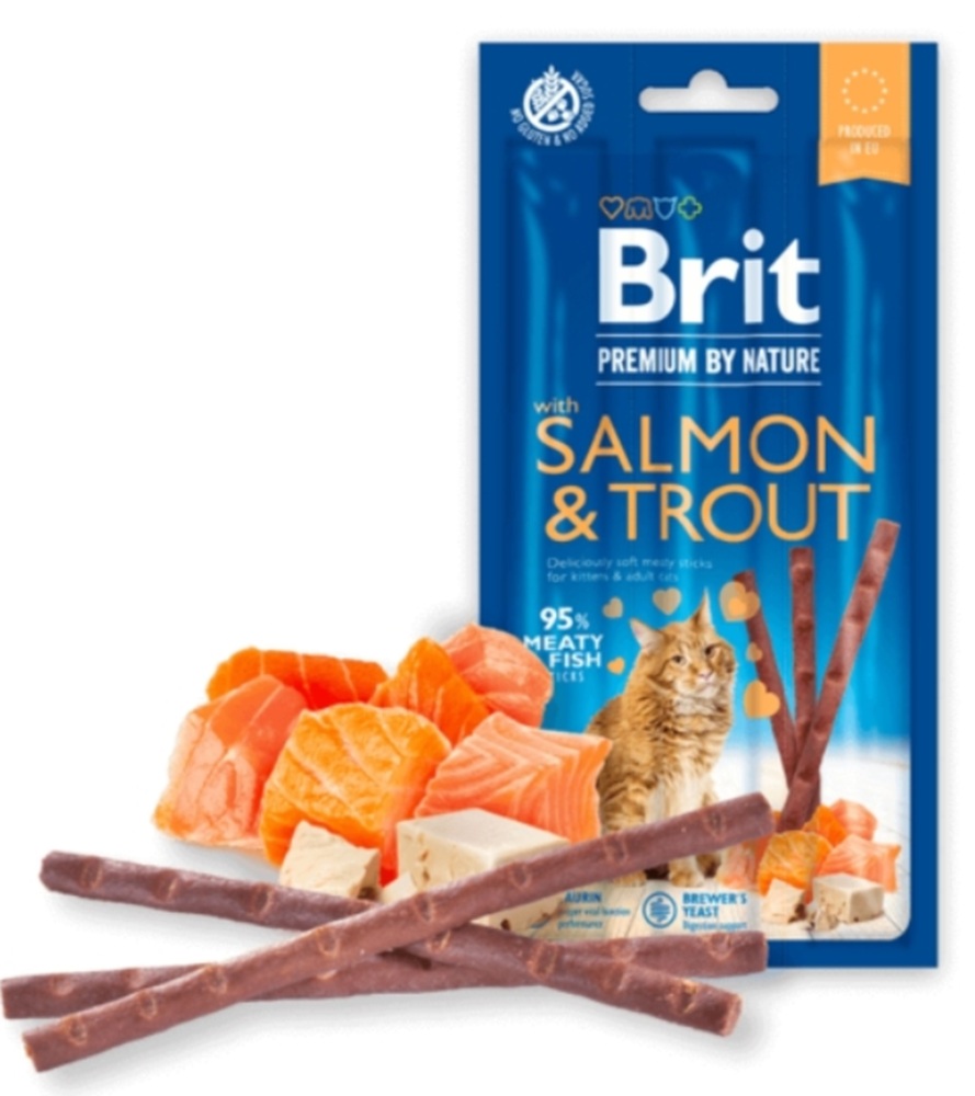 Brit Meaty Sticks Salmon & Trout 3-Pack