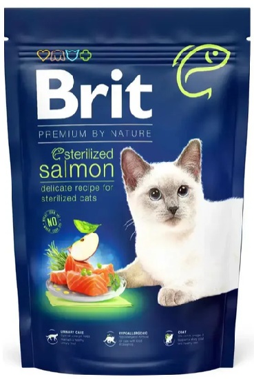 Brit Adult Sterilised Cat Salmon 800G