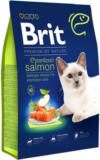 Brit Adult Sterilised Cat Salmon 8Kg