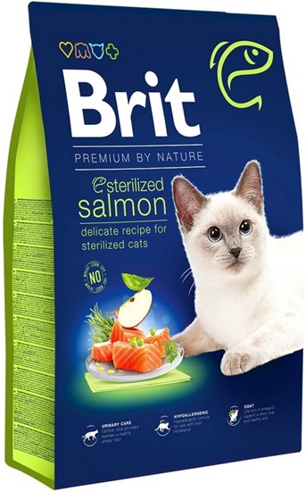 Brit Adult Sterilised Cat Salmon 8Kg
