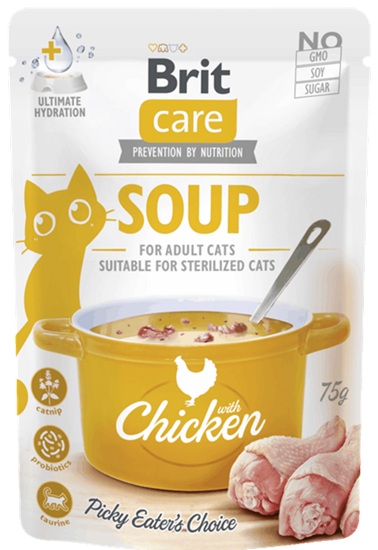 Brit Sterilised Adult Chicken Soup 75G