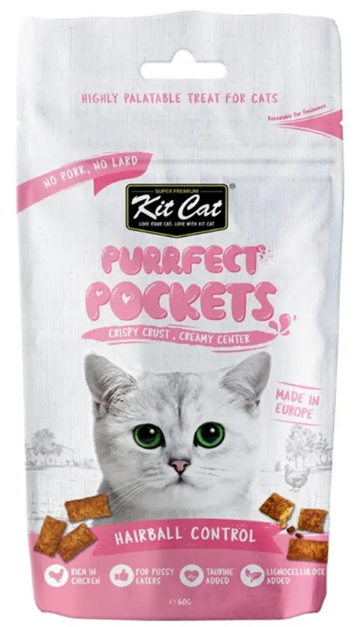 Kit Cat Pockets Purrfect Hairball Control 60G