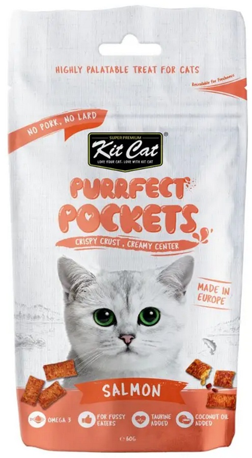 Kit Cat Pockets Purrfect Salmon 60G
