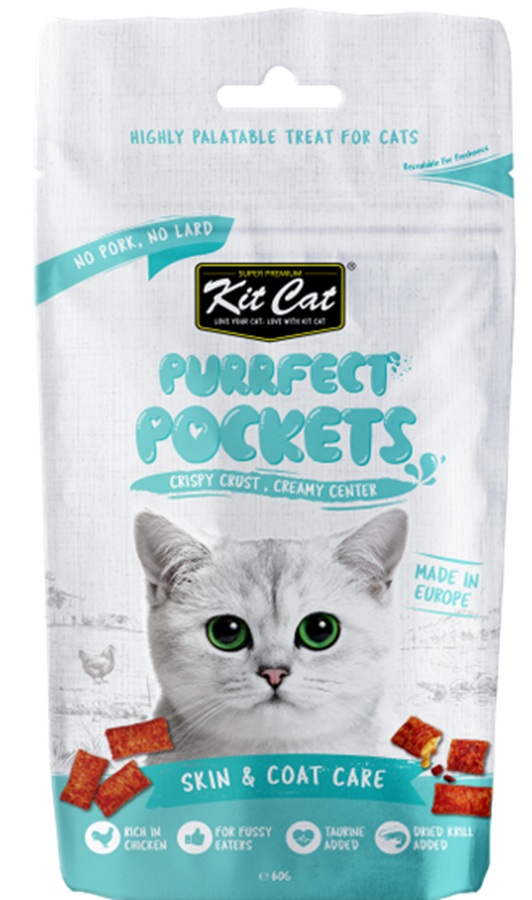 Kit Cat Pockets Purrfect Skin & Coat Care 60G