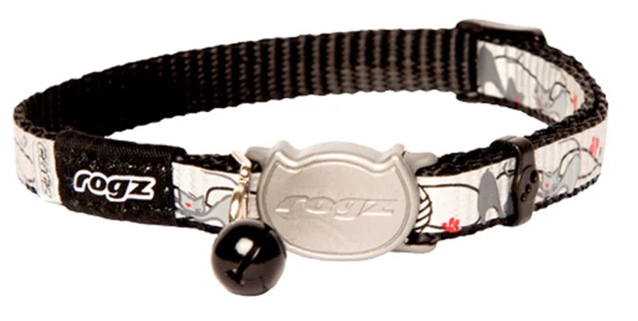 Rogz Reflecto Cat Black 11Mmx20-31Cm