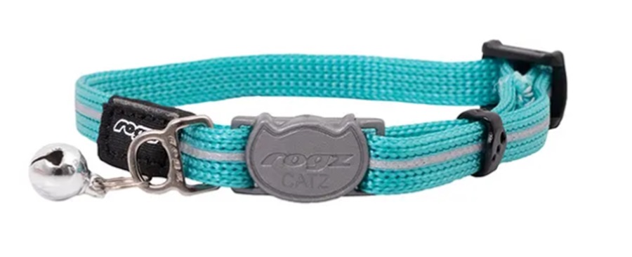 Rogz Alleycat Safeloc Teal 11Mmx20-31Cm