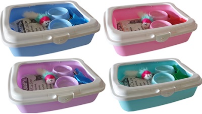 Pawsome Tofu Litter Starter Kit (Tray/Tofu Litter/Bowls/Scoop/Toy)