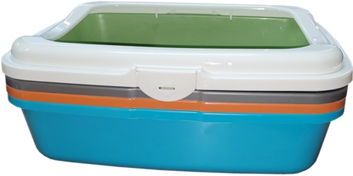 Pawsome Cat Litter Tray With Rim 48X38X14Cm