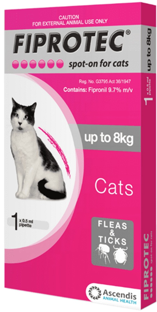 Fiprotec Spot-On 0-8Kg 0.5Ml