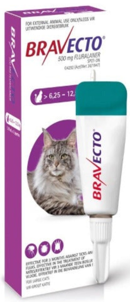 Bravecto Tick & Flea Large Adult 6.25-12.5Kg Spot-On 1Pk