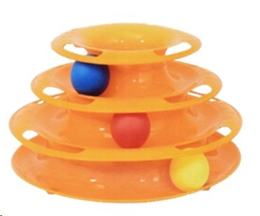 Daro Cat Tower Track With Balls 25X25X13Cm Asstd.