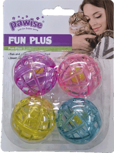 Pawise Plastic Balls 4Pk