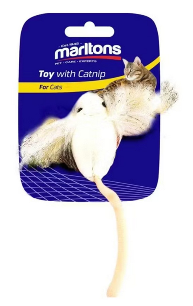 Marltons Crazy Ear Mouse With Catnip 15Cm