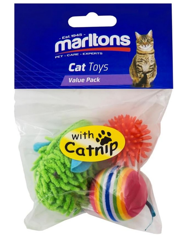Marltons Play Pack With Catnip 3Pk