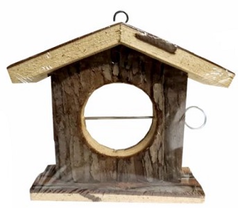 Daro Natural Wood Bird Feeder House