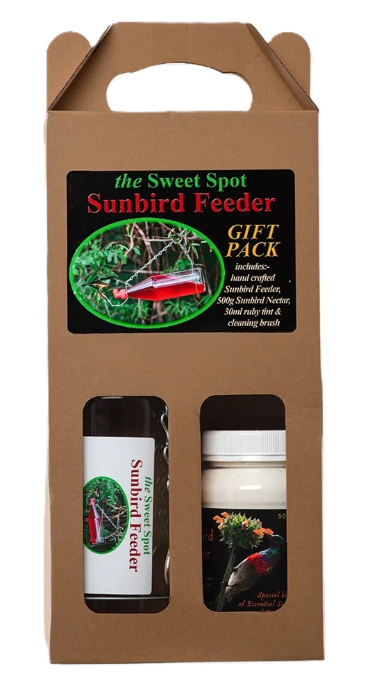 Sunbird Feeder, Nectar Tint & Nectar Starter Pack