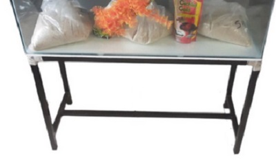 Daro Aquarium Stand Black No Base/ Rim Only 61.5X32.5Cm