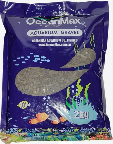 Ocean Max Polished Pebble Black 2-4Mm 2Kg