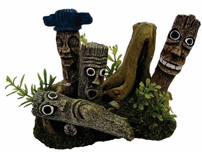 Akwa Decor Log Smileys 16X10X10Cm