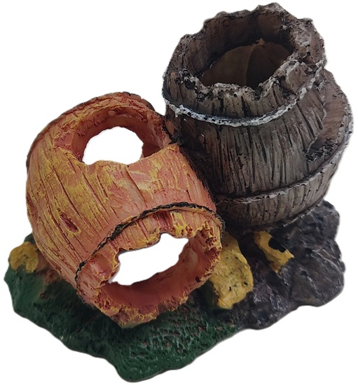 Boyu 2-Tone Barrels Ornament 13X10X10Cm