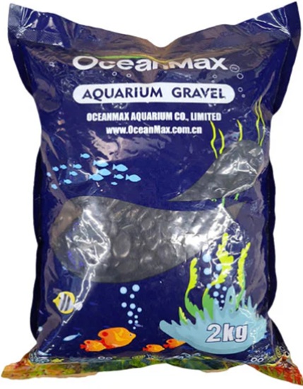 Ocean Max Polished Pebble Black 3-5Mm 2Kg