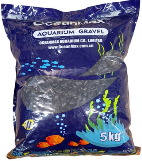Ocean Max Polished Pebble Black 3-5Mm 5Kg